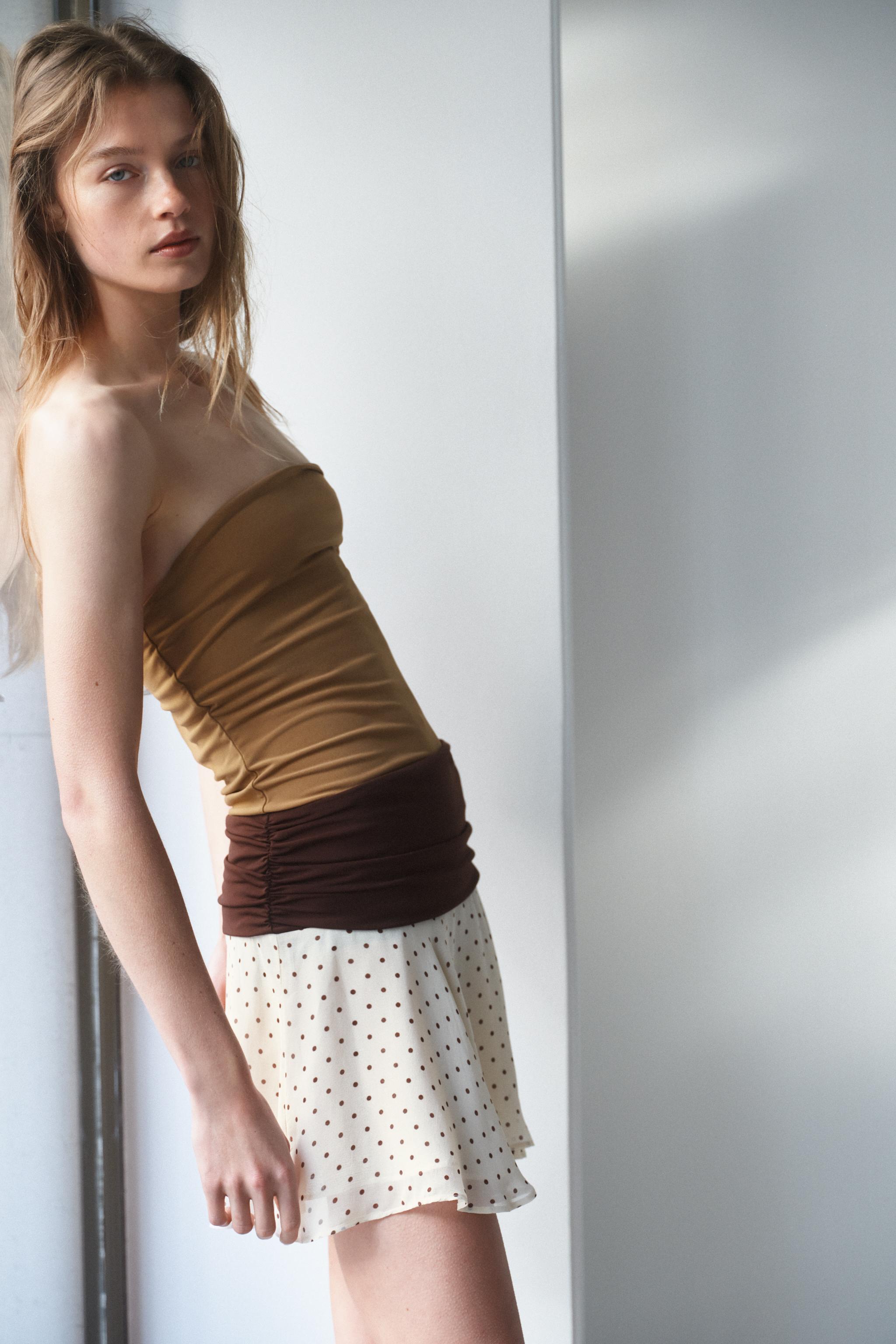 COMBINATION POLKA DOT DRESS